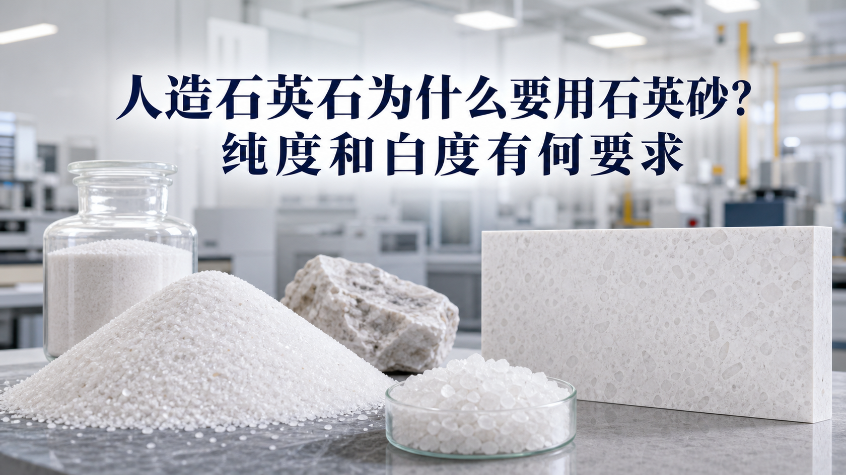 人造石英石为什么要用石英砂？纯度和白度有何要求配图