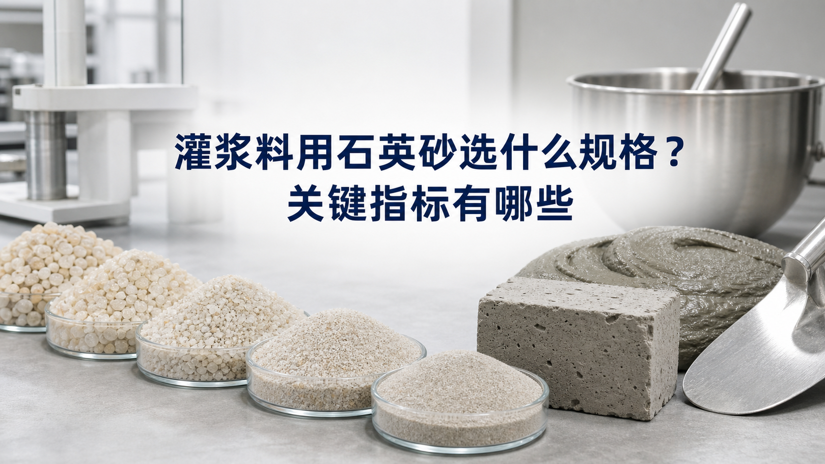 灌浆料用石英砂选什么规格？关键指标有哪些配图