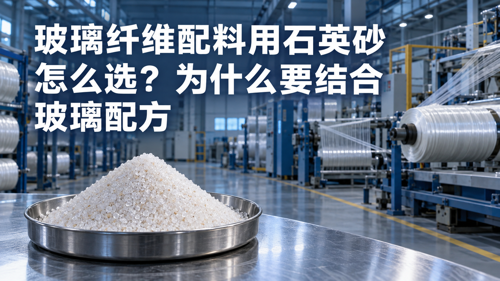 玻璃纤维配料用石英砂怎么选？ 为什么要结合玻璃配方配图