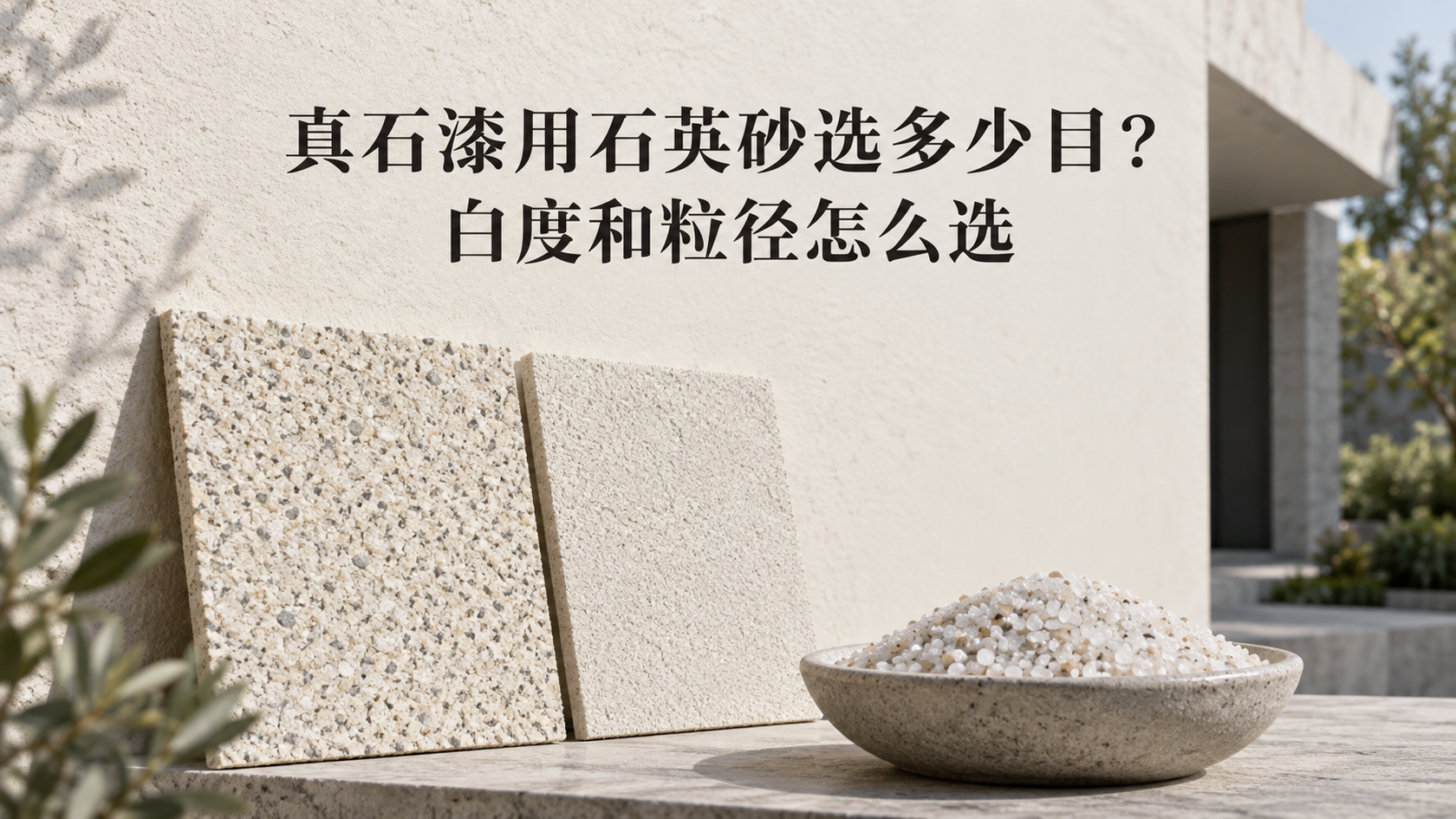 真石漆用石英砂选多少目？白度和粒径怎么选配图